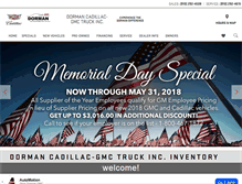 Tablet Screenshot of dormancadillac-gmc.com